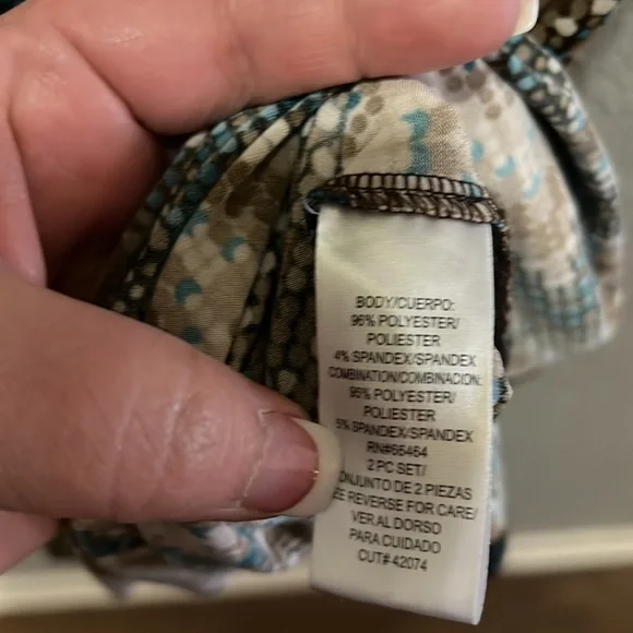 Studio I Brown V Neck sleeveless dress size 10 - Picture 4 of 4